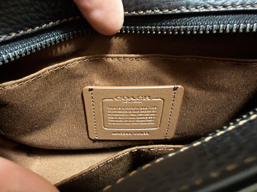 COACH ショルダーバッグ ブラック/ブラウン