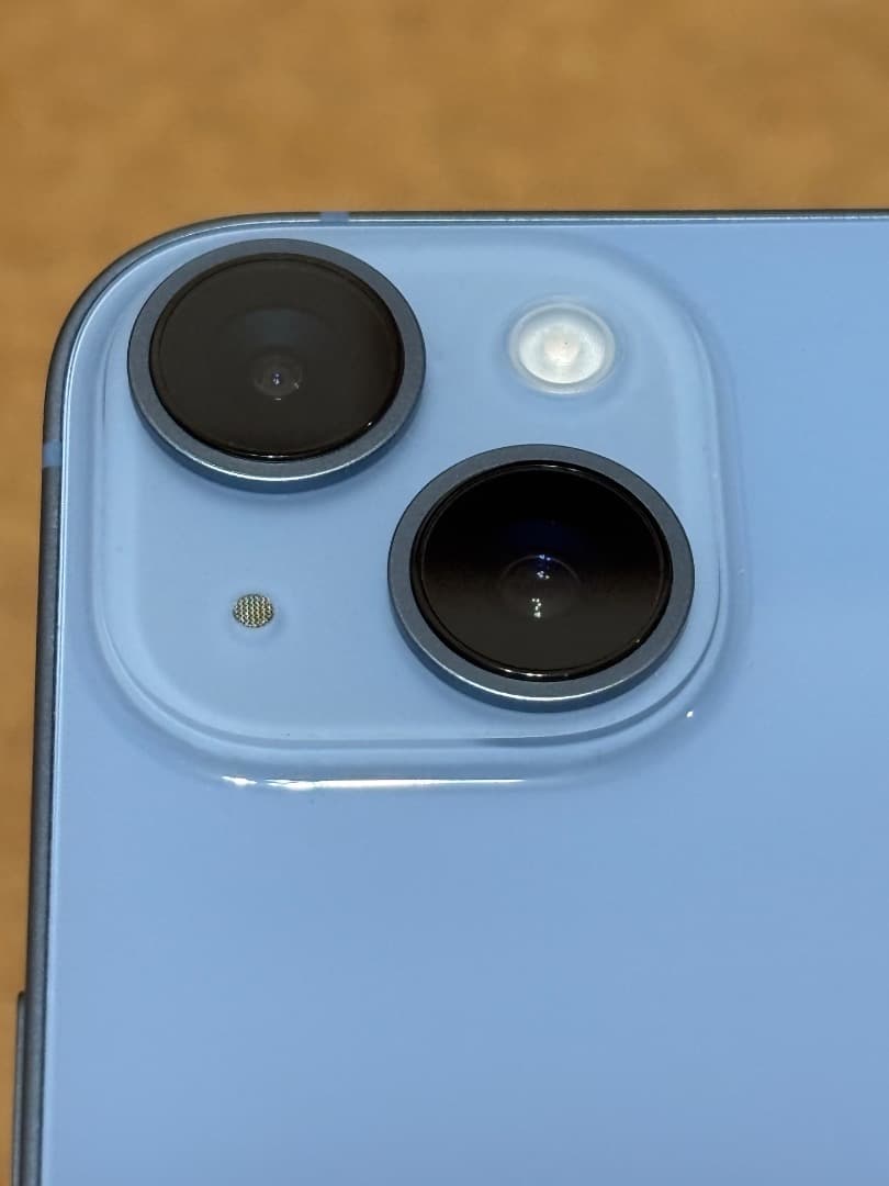 iPhone 14 128GB 超美品 ブルー ※ガラスケース付き