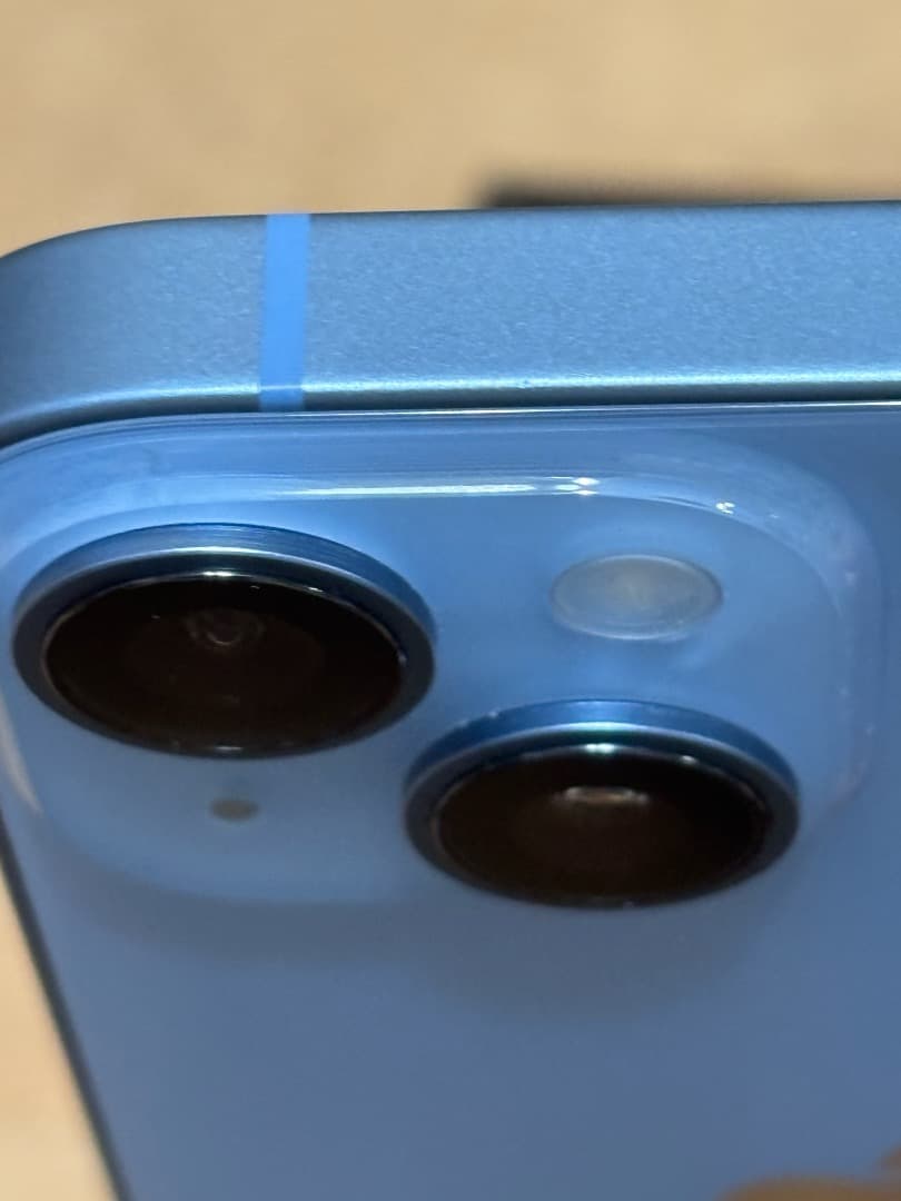 iPhone 14 128GB 超美品 ブルー ※ガラスケース付き