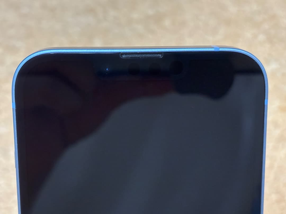 iPhone 14 128GB 超美品 ブルー ※ガラスケース付き