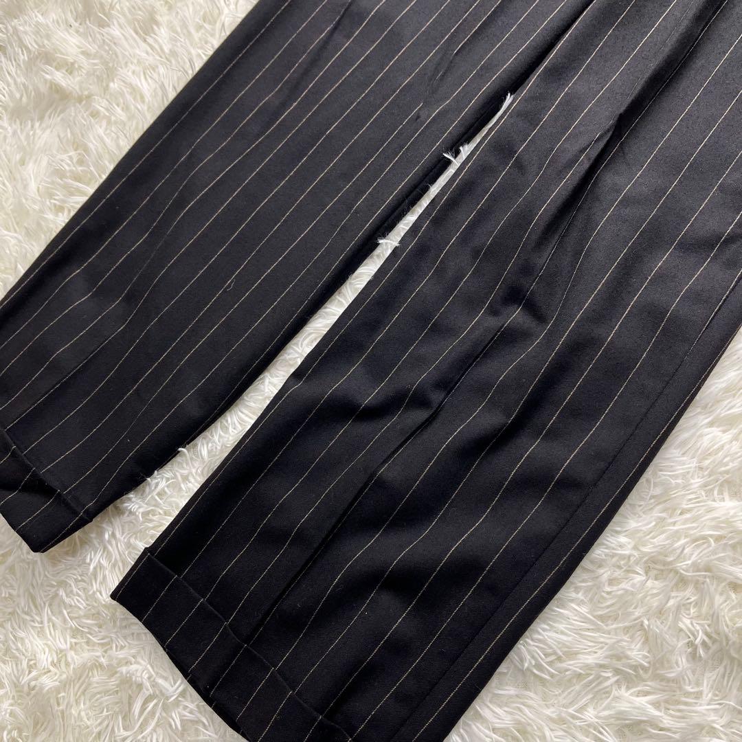 Max Mara パンツスーツ セットアップ 白タグ ストライプ 42 XL