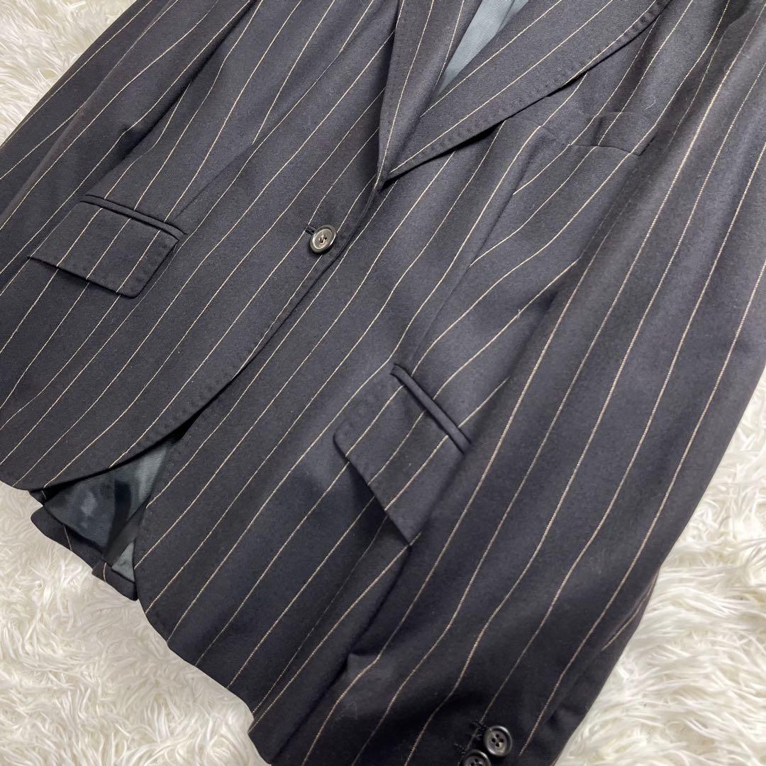 Max Mara パンツスーツ セットアップ 白タグ ストライプ 42 XL