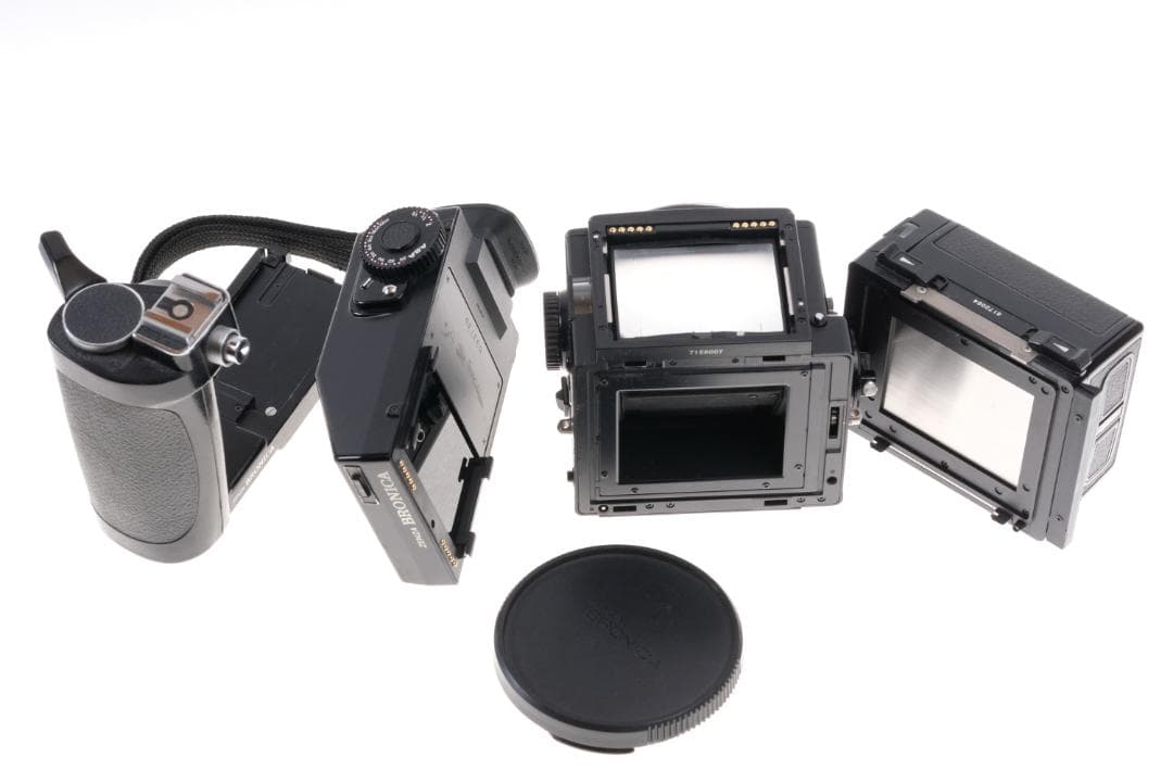 ブロニカ ETRS AE-II 100mmマクロ ＆250mm 蛇腹フード付