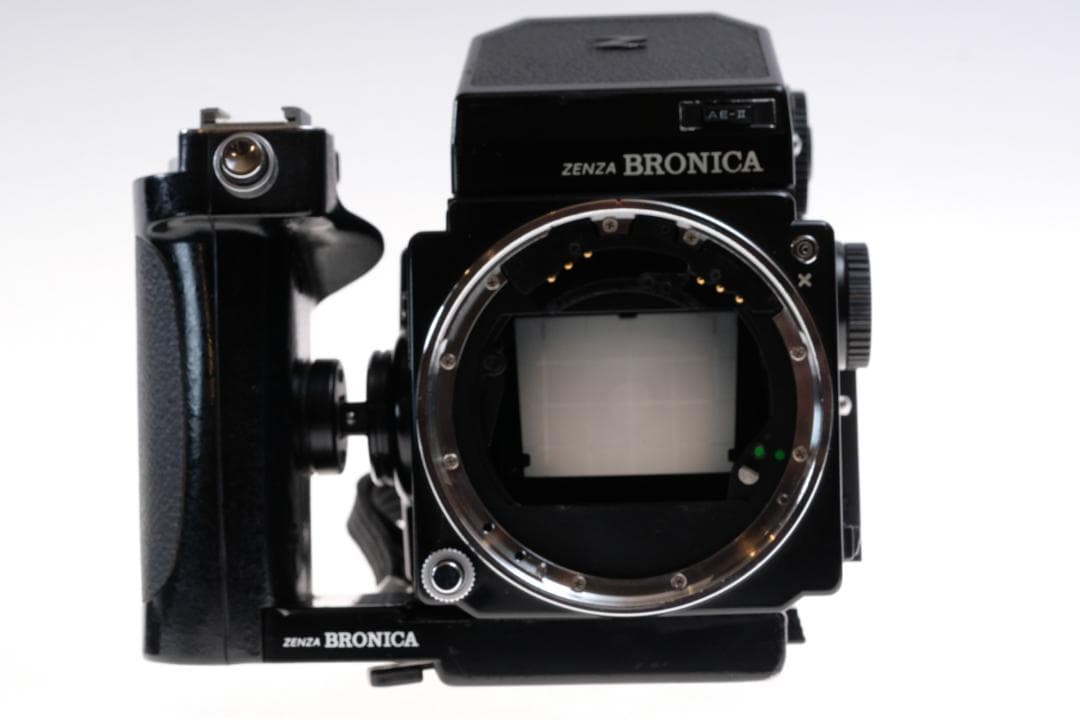 ブロニカ ETRS AE-II 100mmマクロ ＆250mm 蛇腹フード付