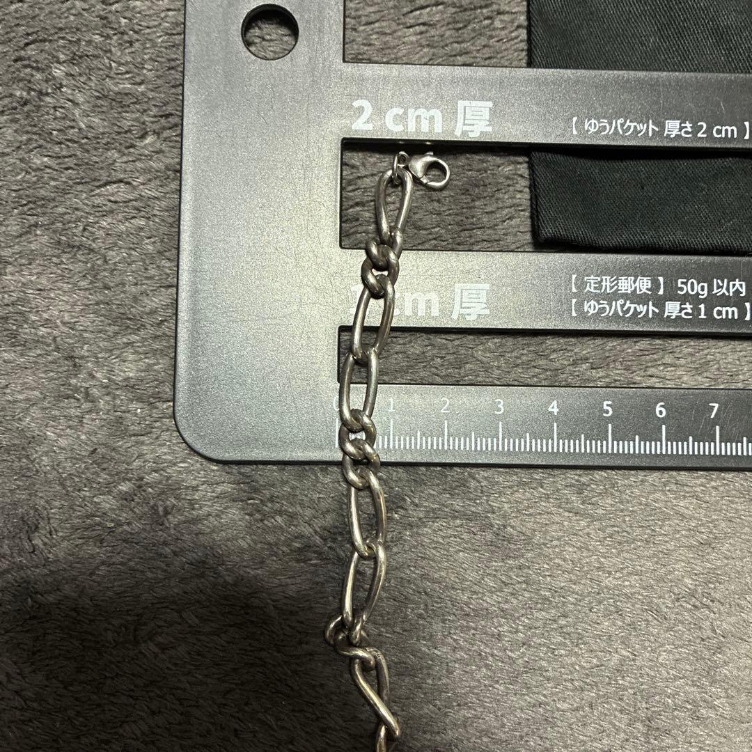 サンローラン　ブレスレット　チェーン　シルバー　銀色　0709