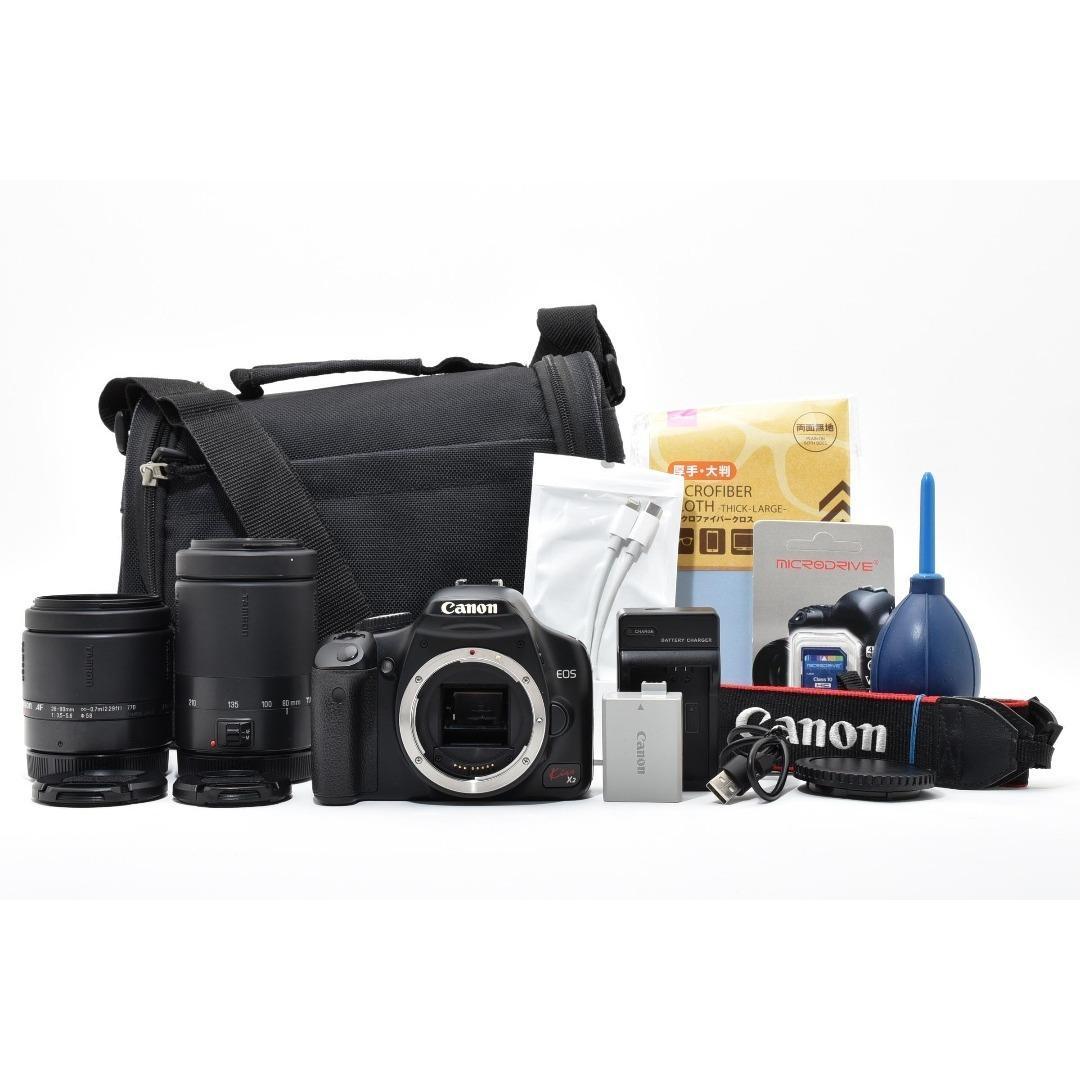 初めてのカメラに❤️Canon EOS Kiss X2❤️ダブルレンズセット