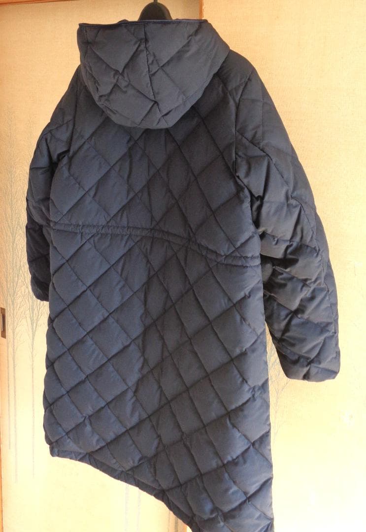 美品 VERYベストダウン大賞 TAION×UNFILO Aラインコート L紺