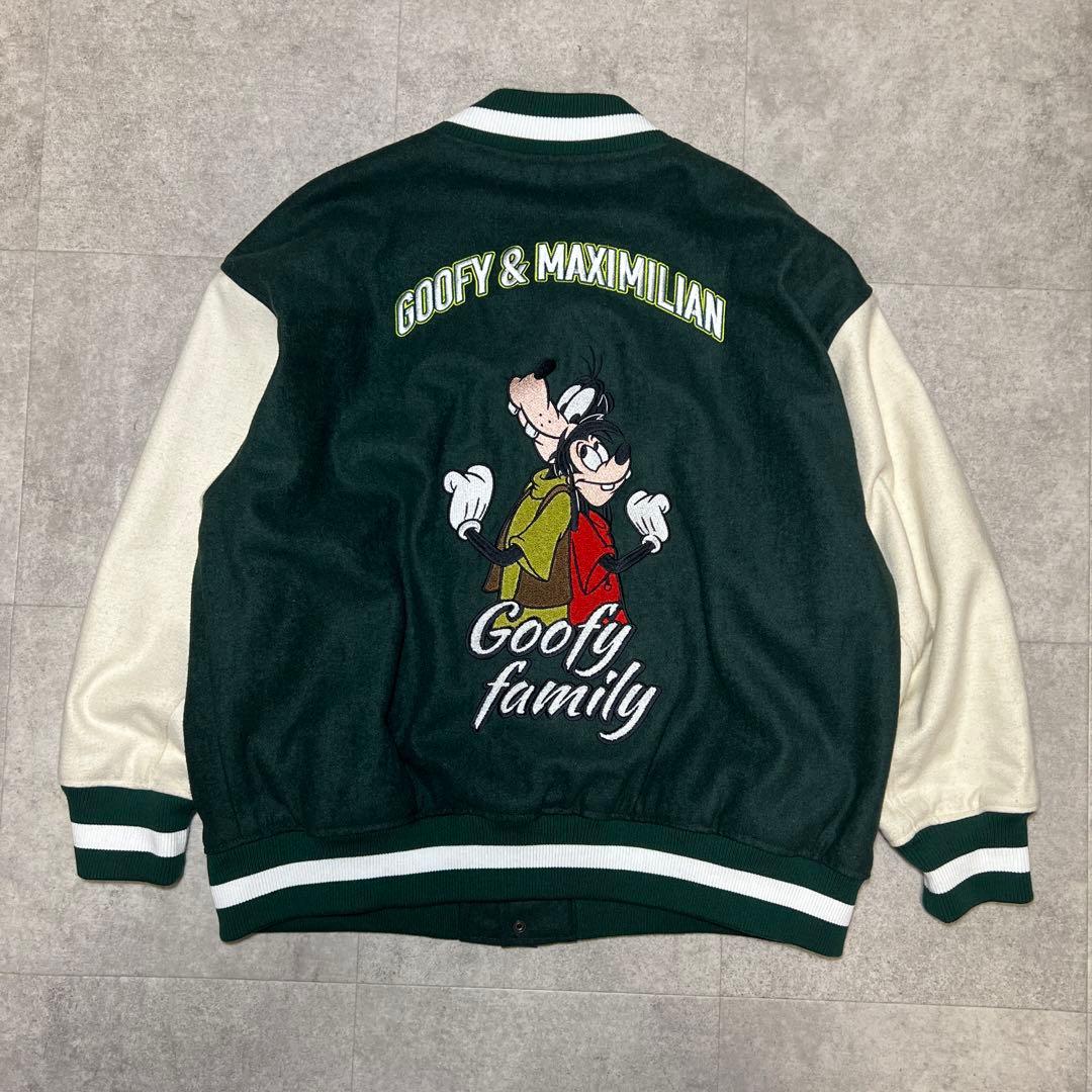 完売✨グーフィー & マックス限定スタジャンFREEディズニーストア｜ランドにも