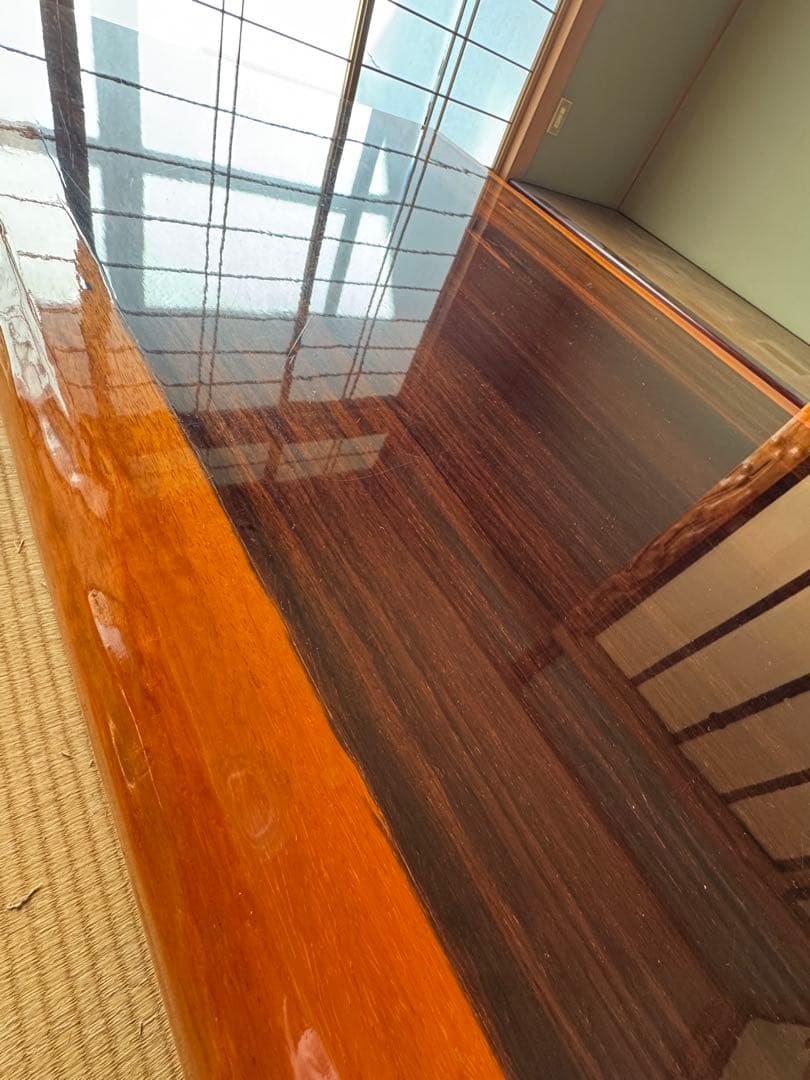 【引き取りok】座卓　高級テーブル　昭和レトロ　一枚板