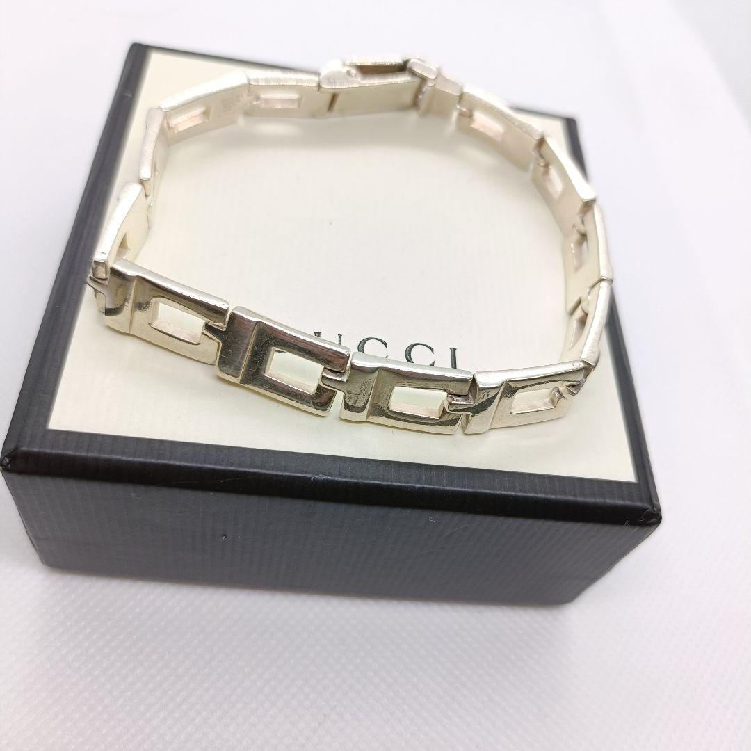 ゼットン様　美品✨　GUCCI　ブレスレット　Gリンクチェーン　シルバー　グッチ