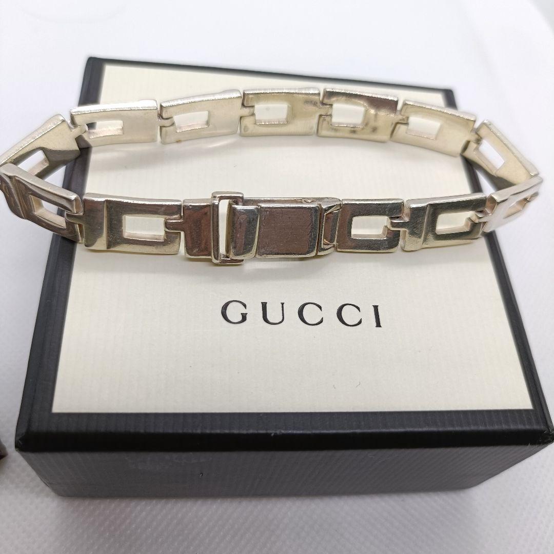 ゼットン様　美品✨　GUCCI　ブレスレット　Gリンクチェーン　シルバー　グッチ
