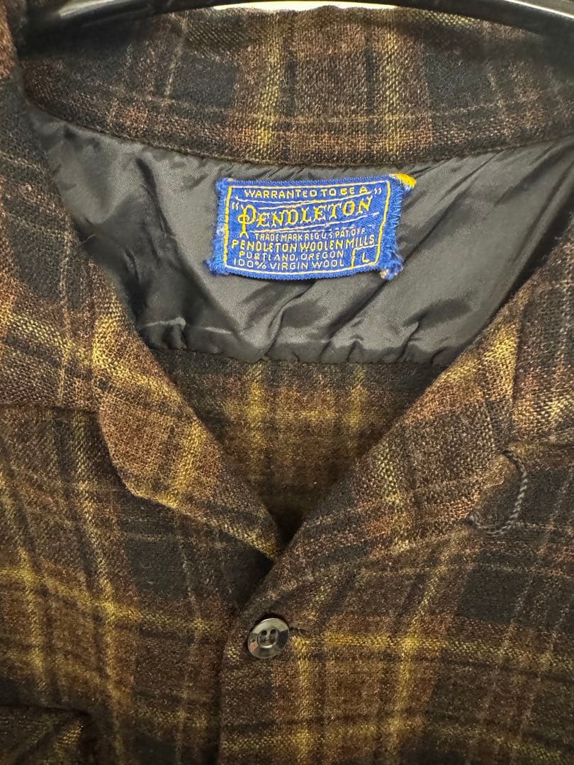 マ*ト様 50's PENDLETON BOARD SHIRTS 破れ有り　vi