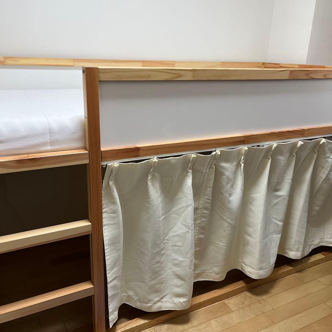 IKEA KURA キューラ　リバーシブル ベッド　ホワイト　二段ベッド　ロフト