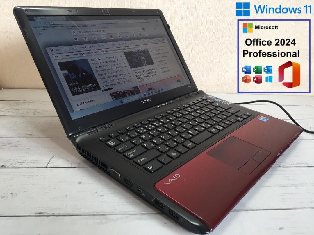 SONY VAIO VPCCW28FJ 14型/Office2024/Win11