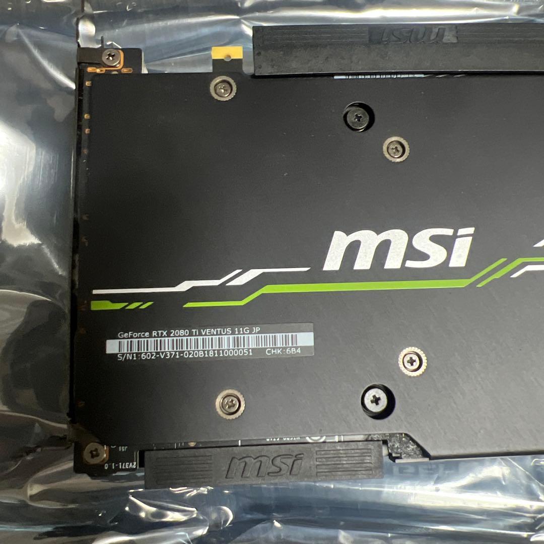 [ジャンク品]MSI GeForce RTX 2080 Ti 11GB