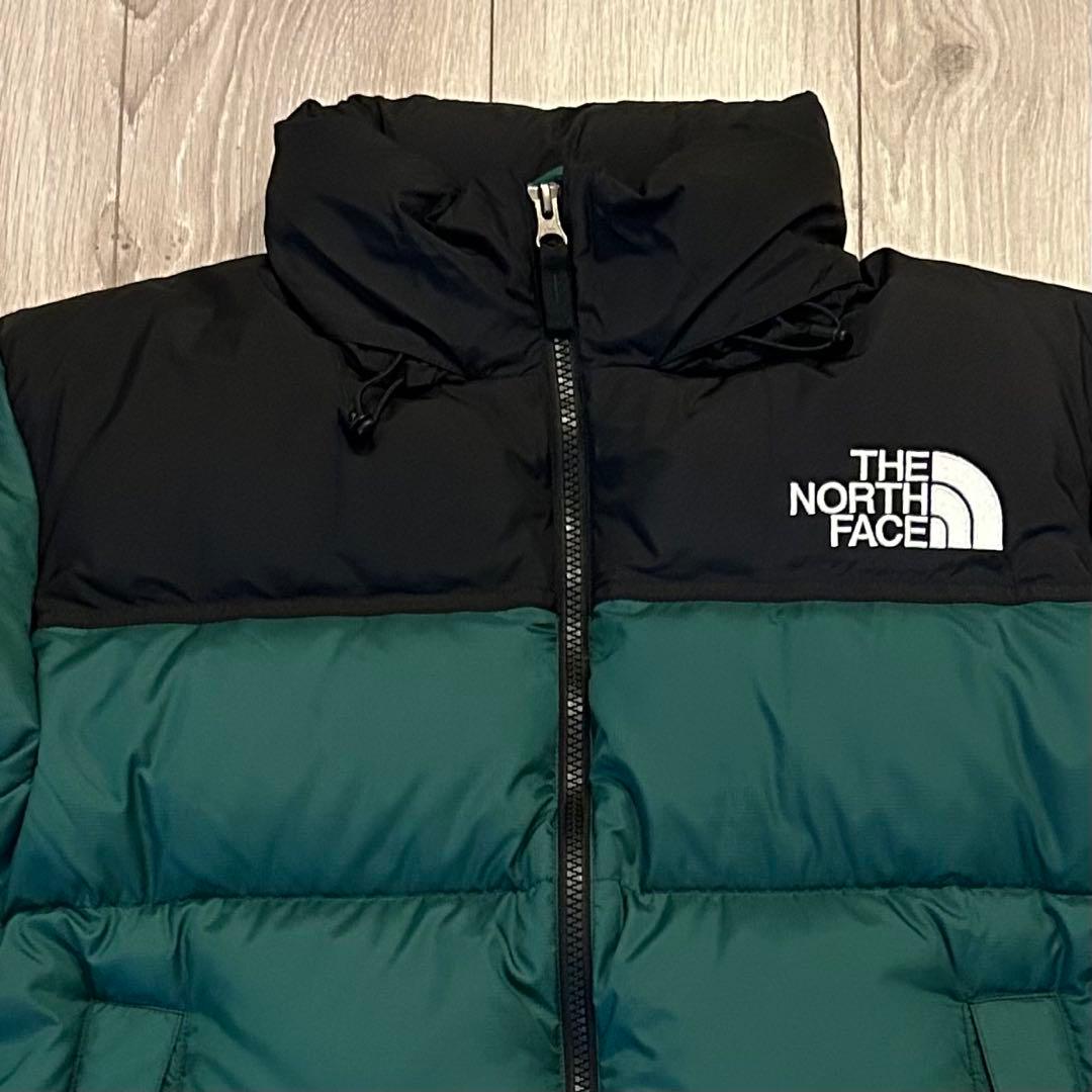 極美品ザ　ノースフェイス ヌプシジャケット グリーン　NDW9235 ダウン