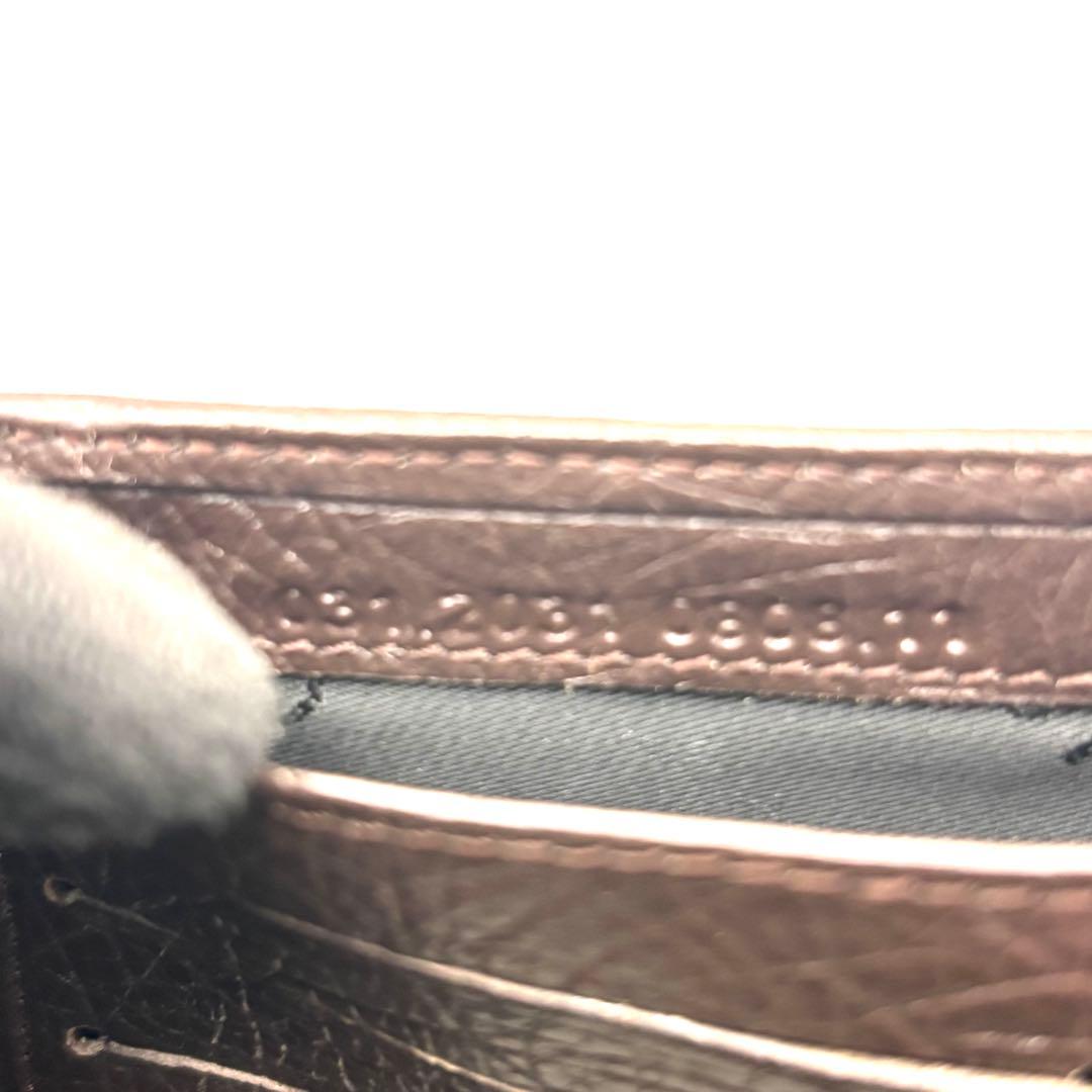 グッチ 3つ折り財布 バンブー GGキャンバス 長財布 レザー 箱