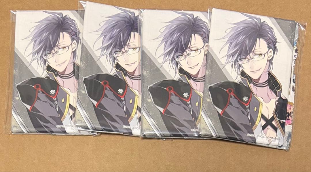 刀剣乱舞 明石国行 戦闘 スクエア缶バッジ 4個 とうらぶ 来派