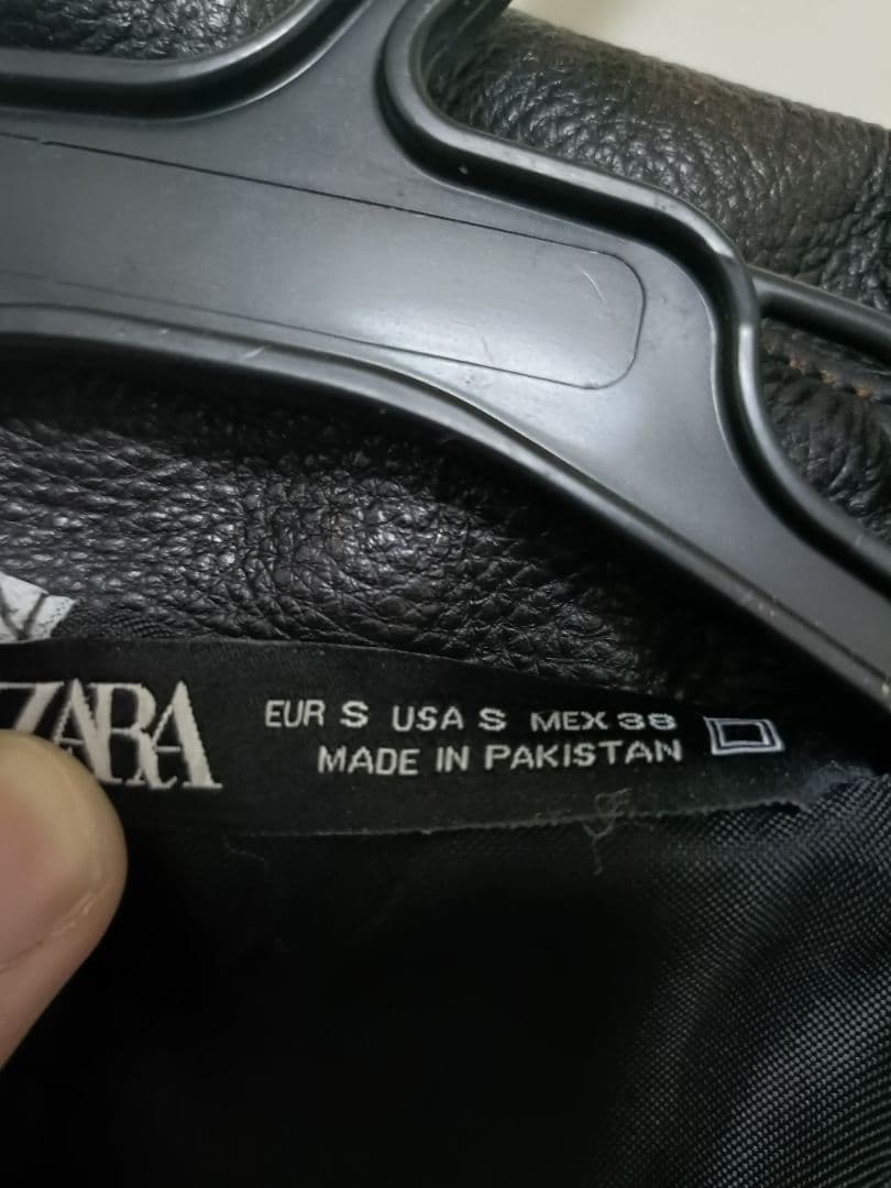 ZARA 本革 ダークブラウン レザージャケット