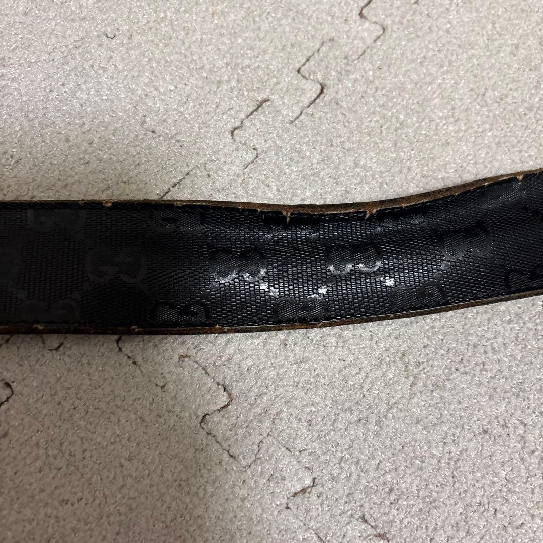 【値下げ不可】グッチ GG インターロッキング ベルト ブラック イタリア製