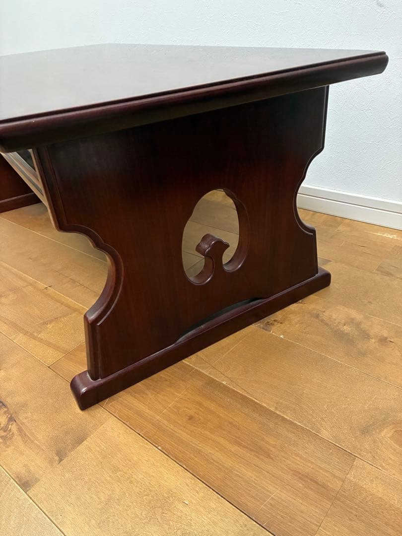 【送料無料】カリモク　座卓　引き出し付きテーブル