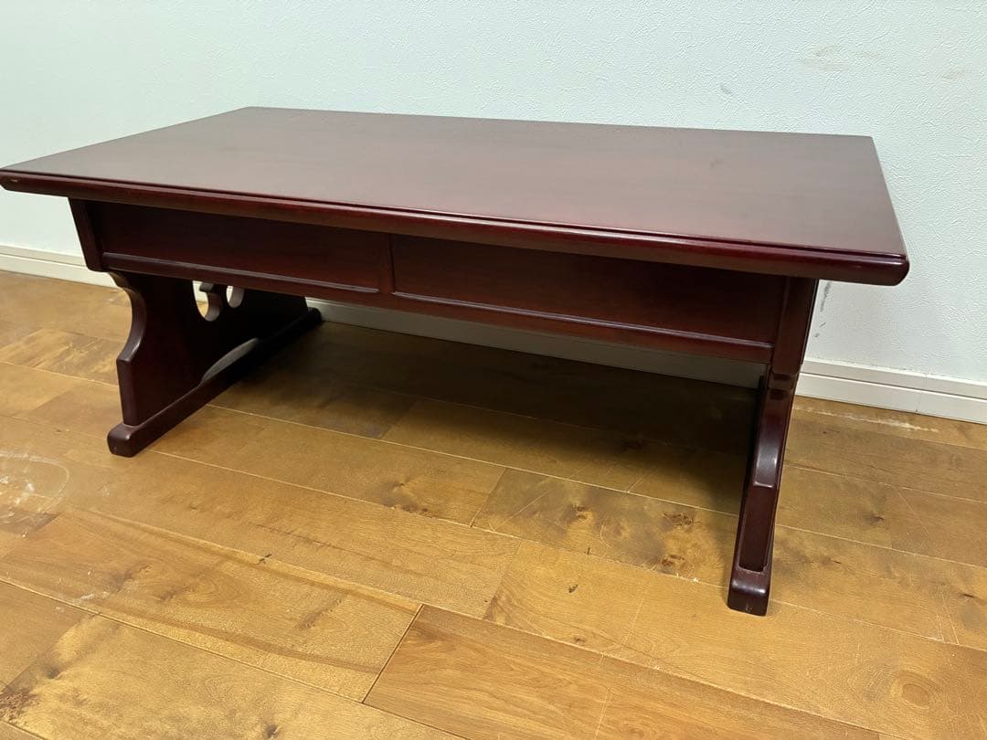 【送料無料】カリモク　座卓　引き出し付きテーブル