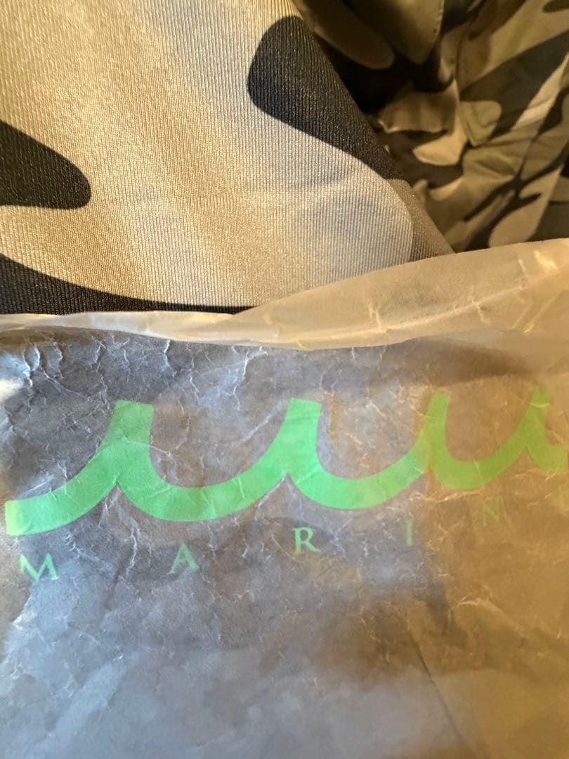 グレー迷彩フルジップパーカー ロングパンツのセットアップMMSロゴ