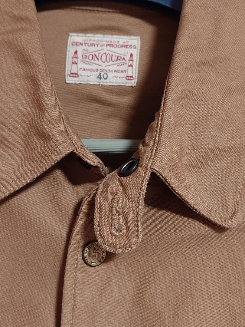 BONCOURA ハイカウントチノ　ワークコーチジャケット　コーチジャケット