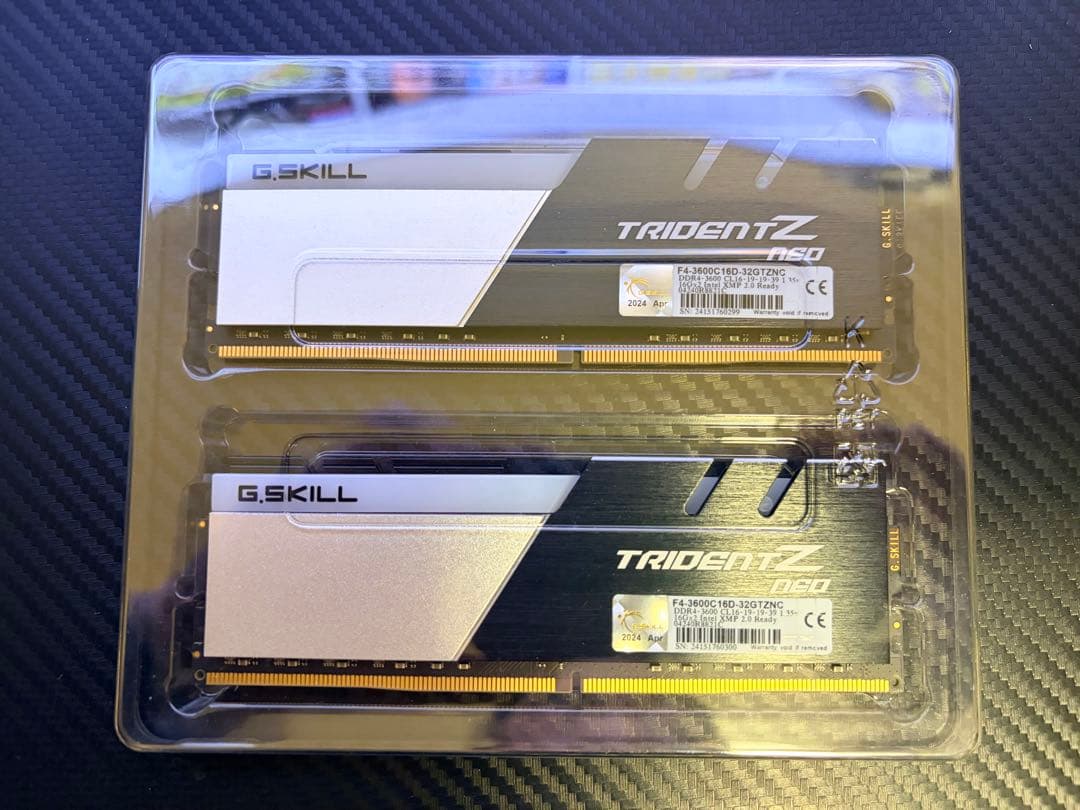 メモリー G.SKILL TRIDENT Z NEO DDR4-3600 32GB