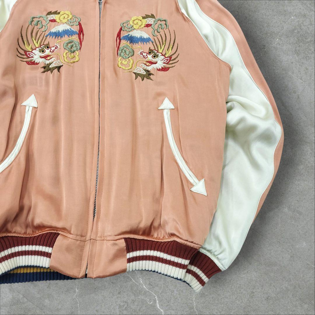 弁髪 日本製 フラットヘッド リバーシブル スカジャン M