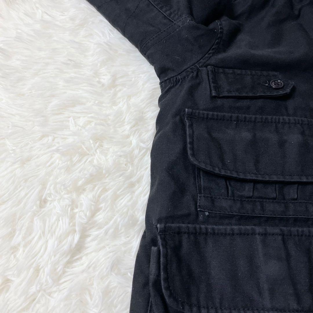 エンジニアードガーメンツ ハンティングジャケット 黒 USA製 フード S