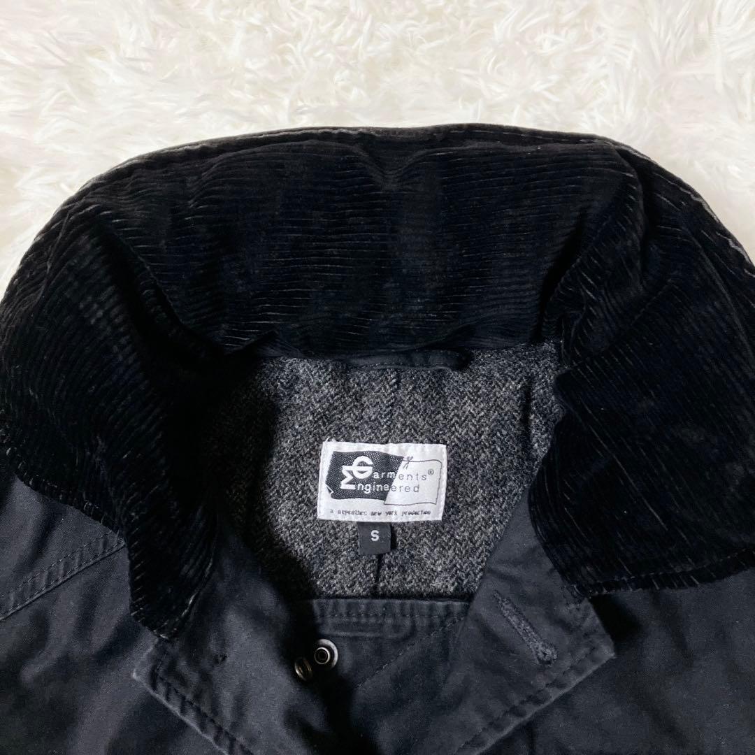 エンジニアードガーメンツ ハンティングジャケット 黒 USA製 フード S