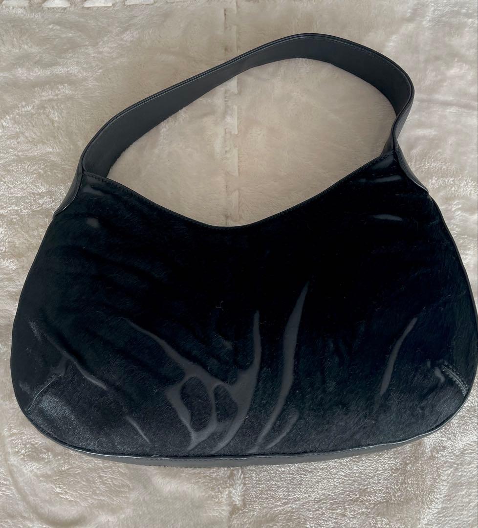 Cartier カルティエ パンテール ワンショルダーバッグ ハラコ ブラック