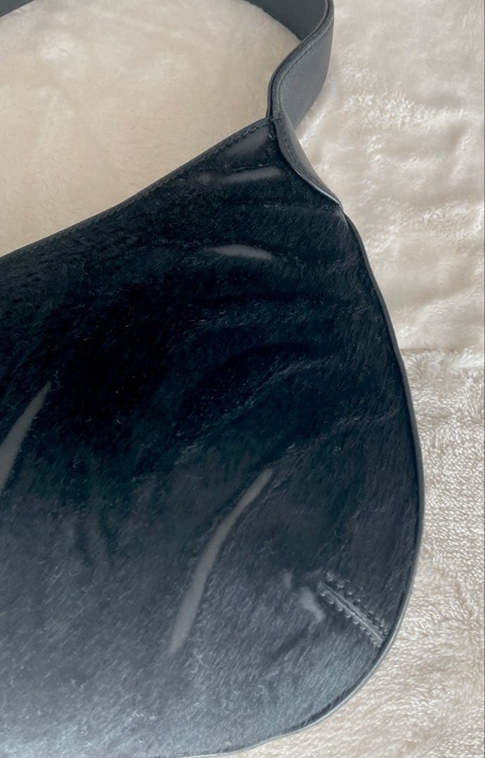 Cartier カルティエ パンテール ワンショルダーバッグ ハラコ ブラック