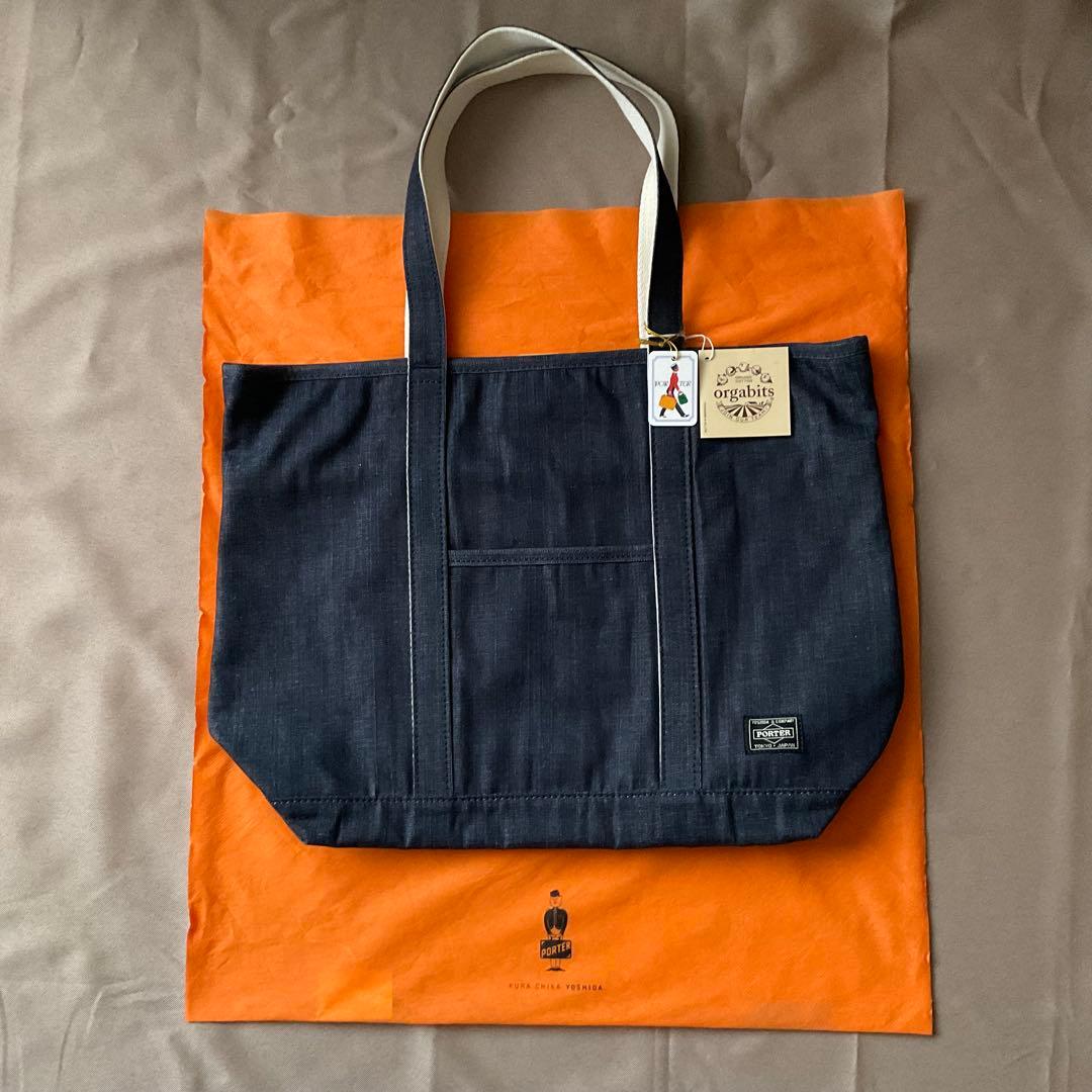 「新品／未使用」PORTER x orgabits デニムトートバッグ