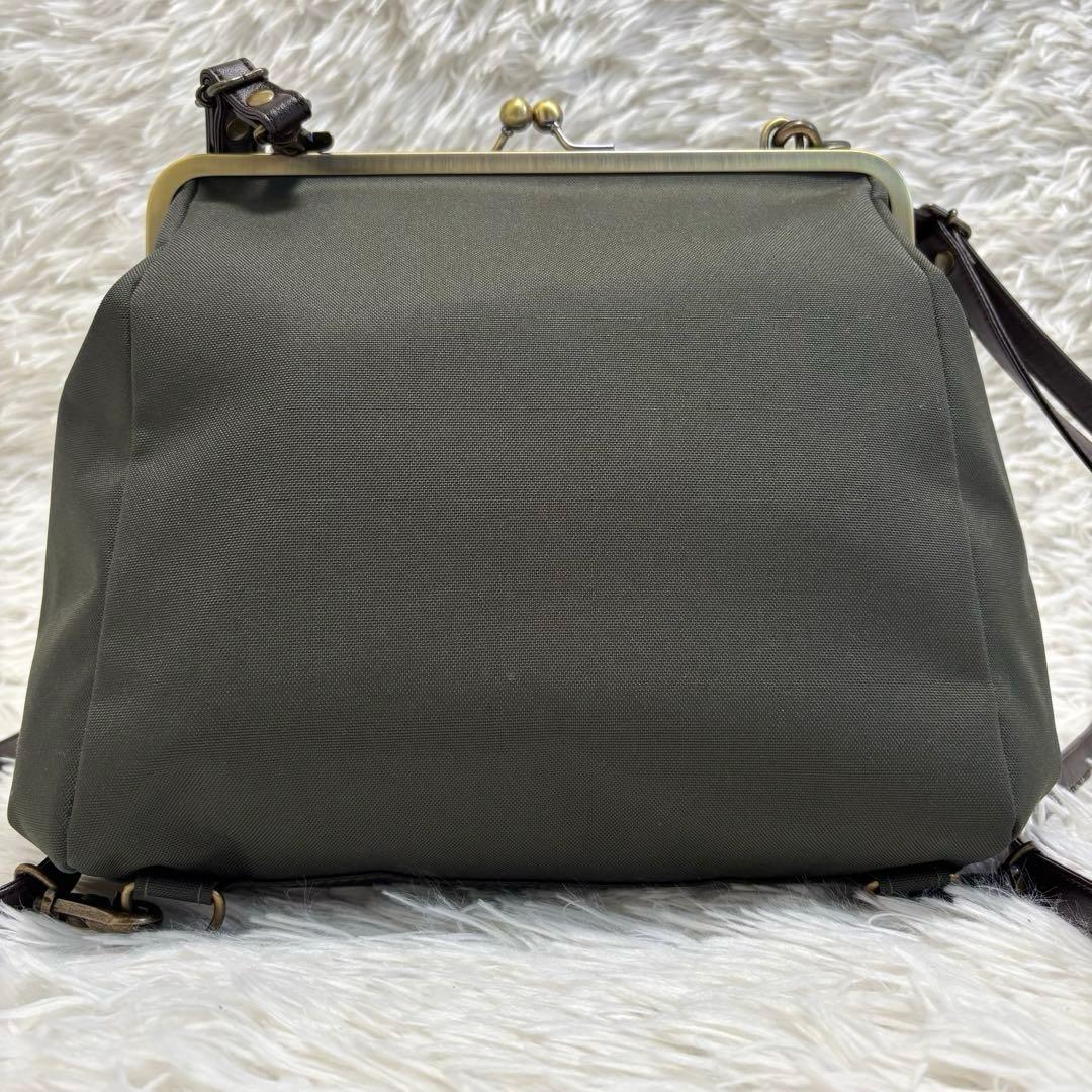 極美品★AYANOKOJI　あやの小路　がま口ショルダーリュック　2way