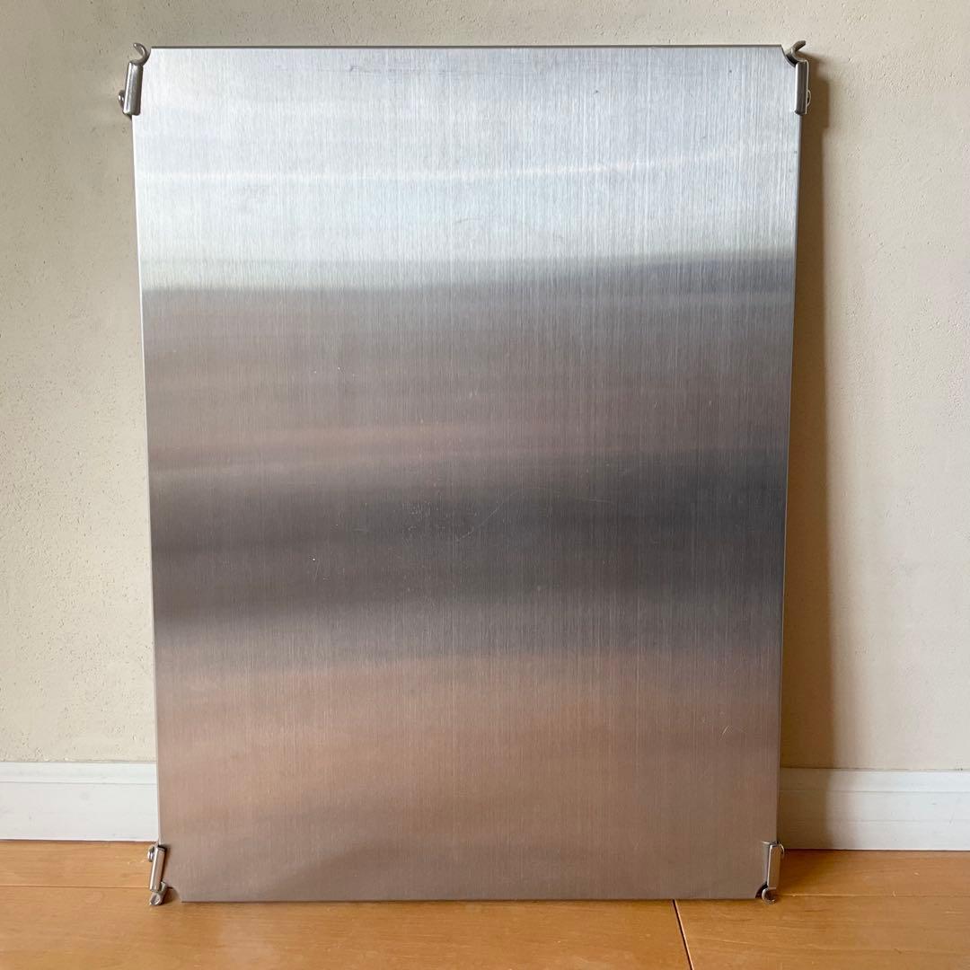 無印良品　ステンレスユニットシェルフ・ステンレス棚セット・小　キャスター付