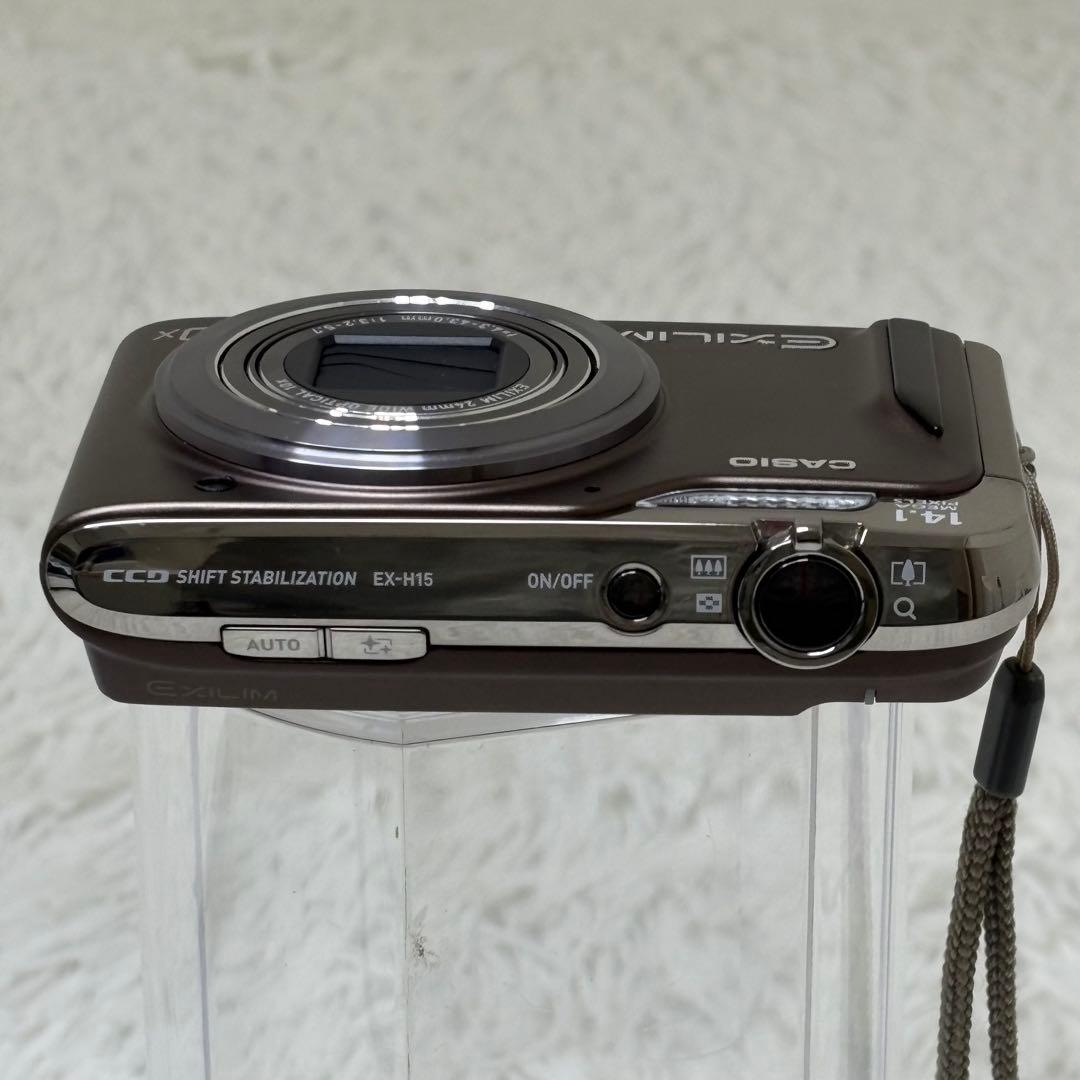CASIO カメラ　エクシリム　EX-H15 ブラウン コンデジ　動作品