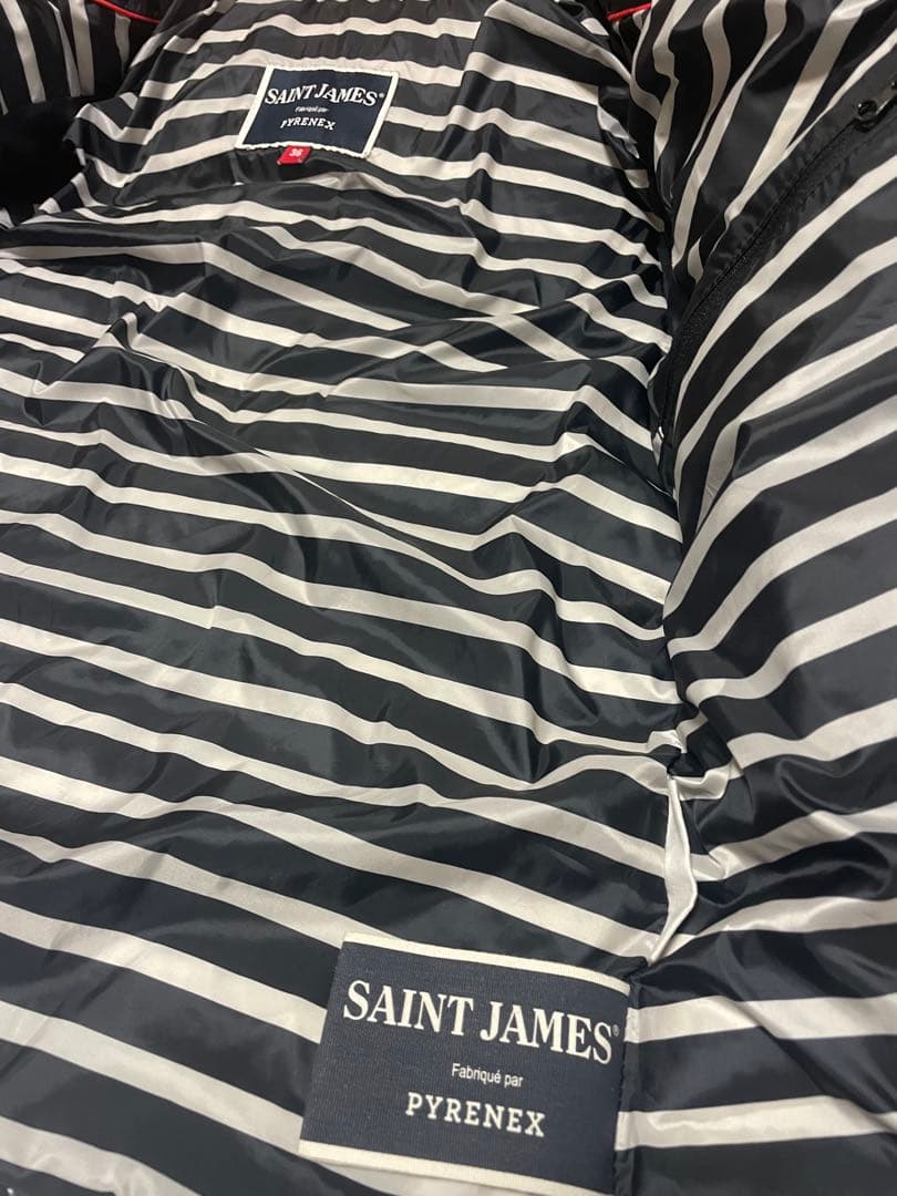 美品　ピレネックス　セントジェームス　限定コラボ　ダウンジャケット　黒　36
