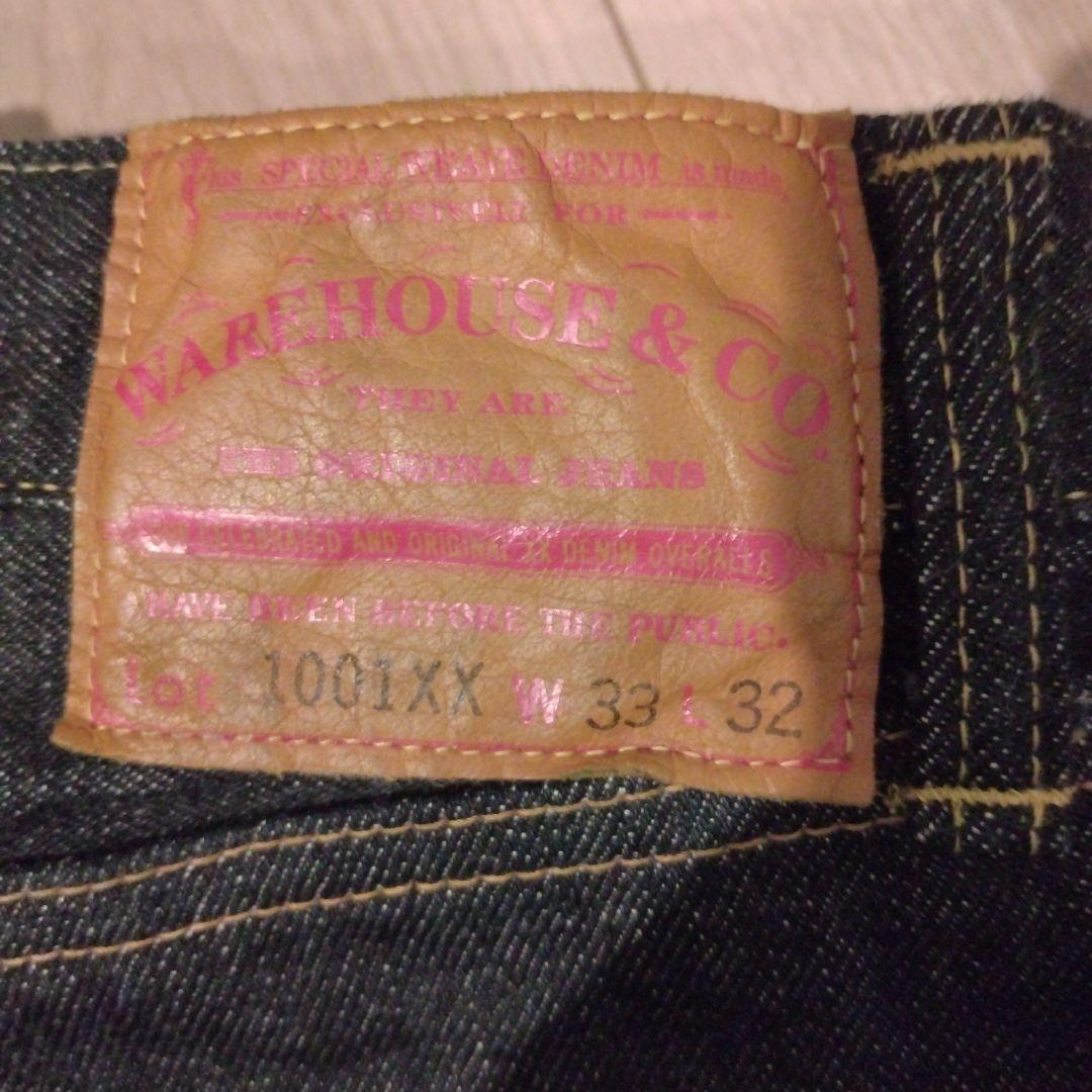 美品　ウエアハウス　1001xx w33 バナーデニム