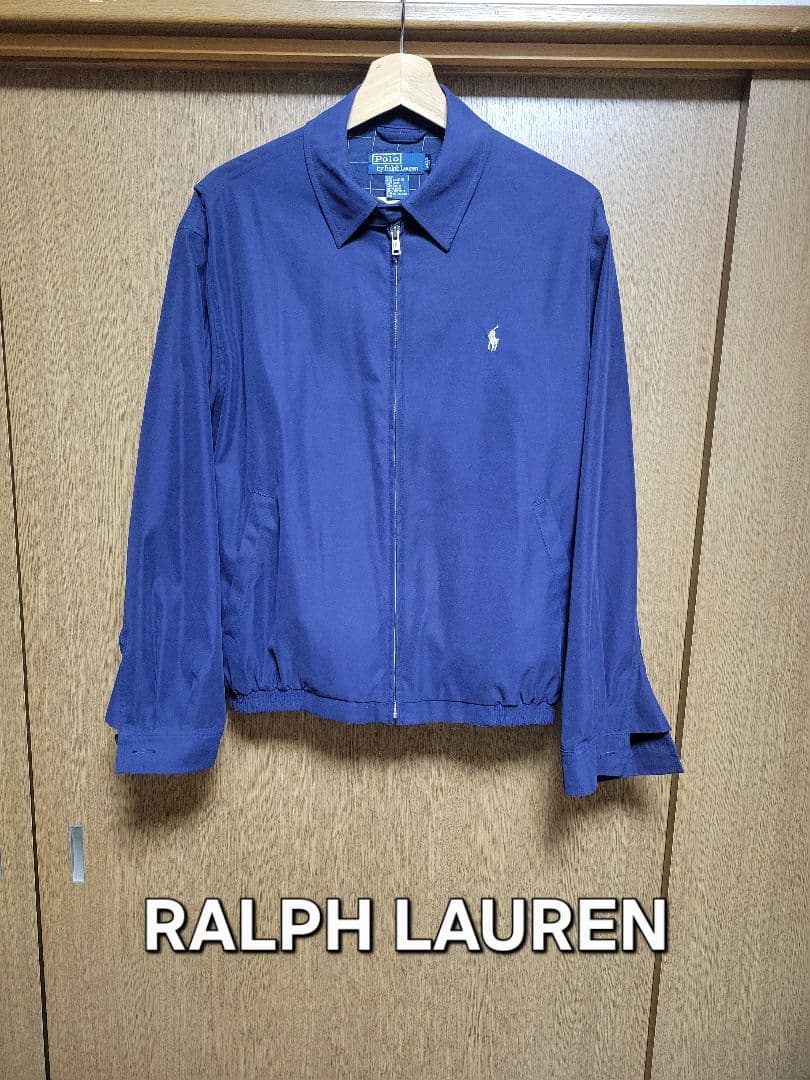 【美品】ラルフローレン スイングトップ ネイビー S 色褪せなし チェック裏地