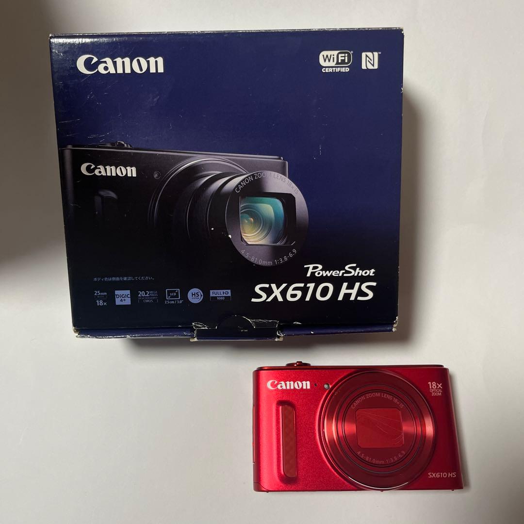【付属品完備】Canon Power Shot SX610 HS レッド