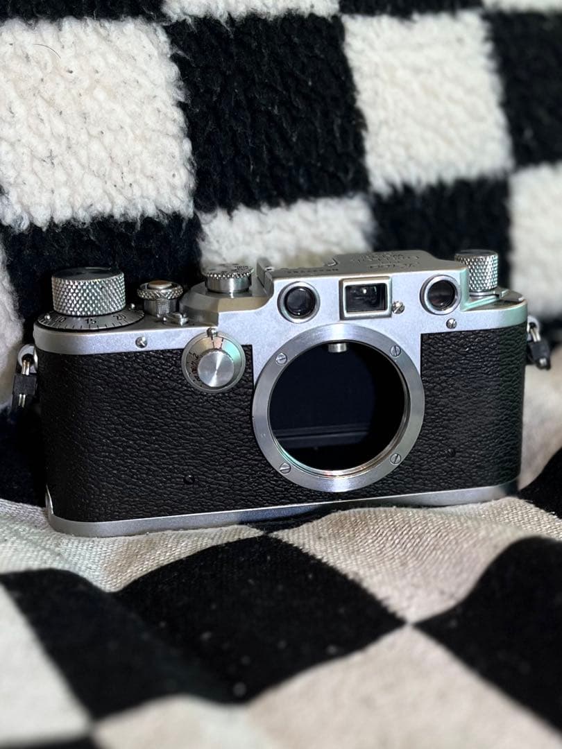 Leica Ⅲc バルナックライカ 革ケース、Fedレンズ付き