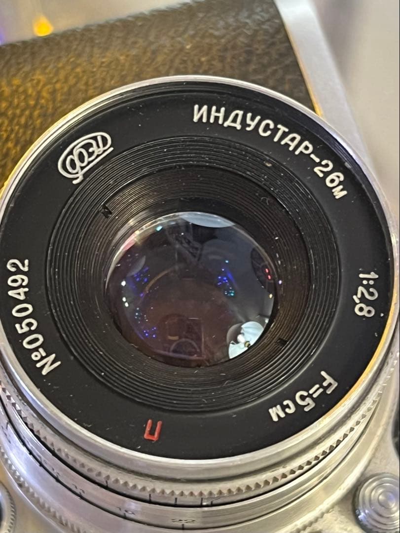 Leica Ⅲc バルナックライカ 革ケース、Fedレンズ付き