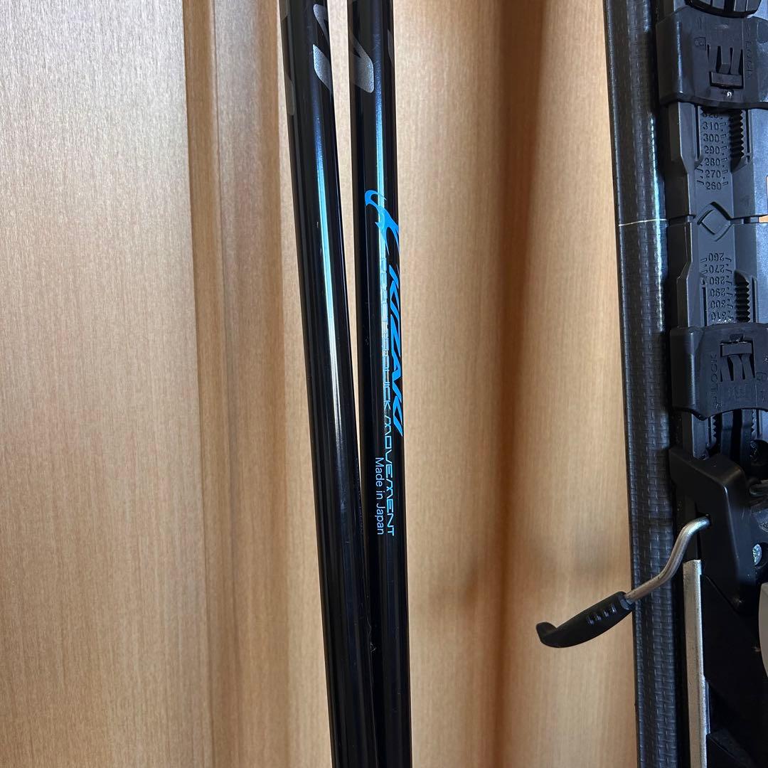 【elan】スキー板A04/152cm ビンディング ストック3点セット