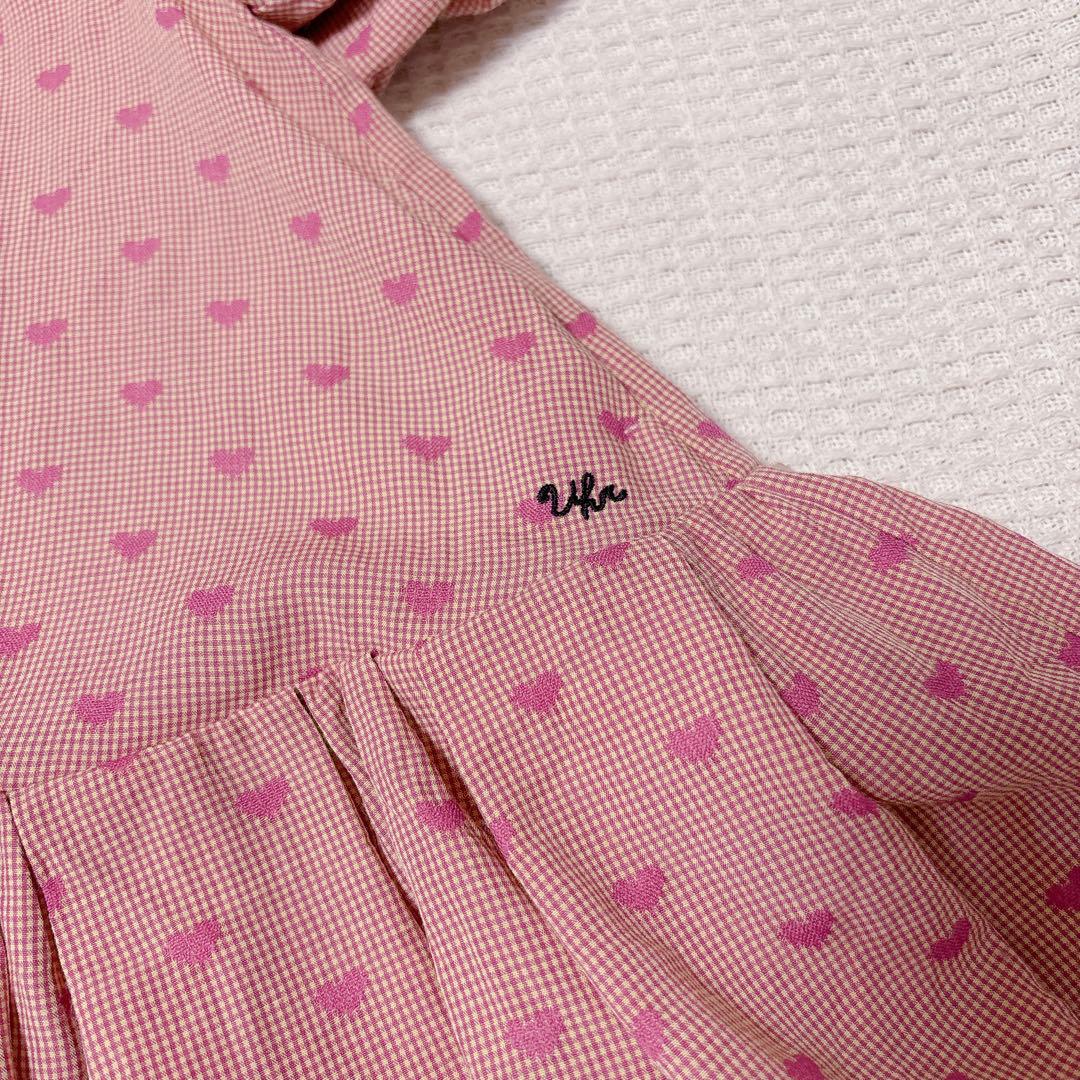 uhr Heart Mom Dress 1-2y ピンク