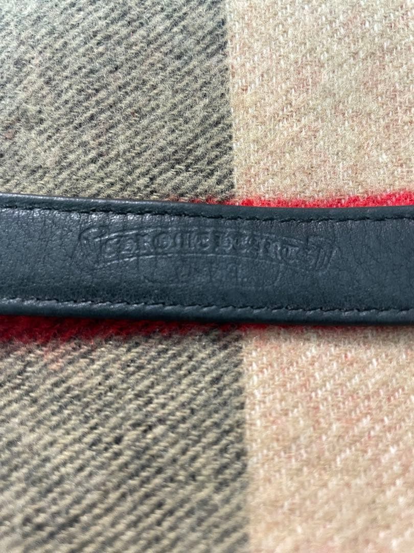 クロムハーツ　3BTN 2SNP レザーブレスレット　ハート