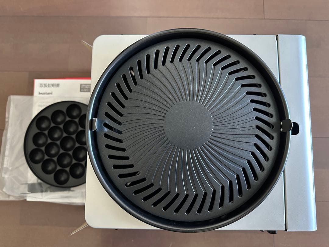 【美品‼️新品‼️】イワタニ マルチスモークレスグリル 鍋付き 焼肉 たこ焼き 鍋
