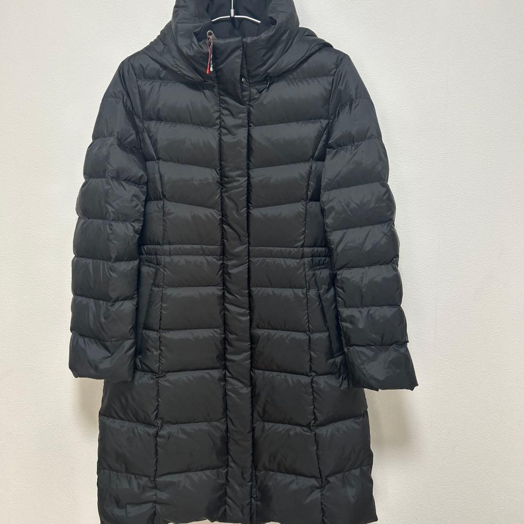 23区　ブラック フード付き ロングダウンジャケット　36号