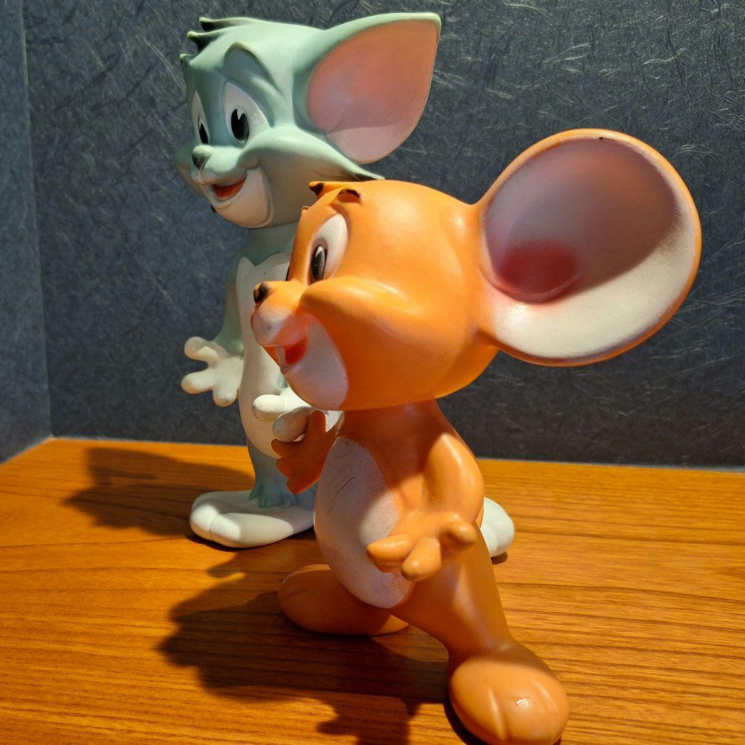 超レア1960年代イタリアレードラプラスティック製トムとジェリーフィギュアセット